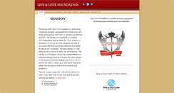 Desktop Screenshot of lifeandlovefoundation.org